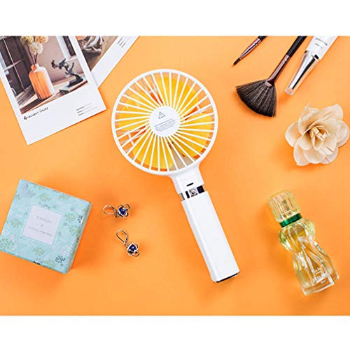Yifei Mini Handheld Fan Foldable Portable Personal Fan with LED Night Light 3 Speed Desk Stroller Table Fan with USB Rechargeable Battery Operated Electric Fan for Office Room Outdoor Indoor (Yellow) - Thumbnail 4