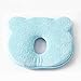 UINSTONE Newborn Baby Pillow Infant Memory Foam Pillow Head-shaping Pillow (0-12 Months) Light Blue