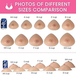 Vollence A Cup Triangle Silicone Breast Forms Fake