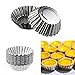 TXIN 20 Pack Egg Tart Aluminum Cupcake Cake Cookie Mold Pudding Mould Tin Baking Tool(L)