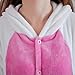 Wellbeing Unicorn Onesie Kids Animal Pajamas Costume Unisex Cosplay Sleepwear Nightwear Soft and Comfortable for Children (S, PINK)