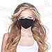 Anti Flu and Dust Mask, Reusable Cotton Comfy Breathable Half Face Masks for Women Man Black, Protection Against Pollution for Outdoor