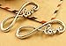 ALIMITOPIA 40pcs Infinity Love Symbol Connectors Charms Pendants for DIY Jewelry Making Accessories(Antique Silver)