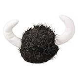 Deluxe Soft Fuzzy Furry Warrior Viking Helmet Hat Costume Accessory