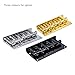 ammoon 5-saddle Bridge Set for 5 String Electric Bass Guitar Part Replacement