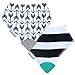 Bazzle Baby Banda Bib Teether, Machine Washable Bandana Drool Bib, 0-24 Months (Set 1)