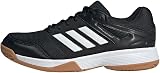 adidas Speedcourt Indoor Shoes Core Black Cloud White Gum 9 UK