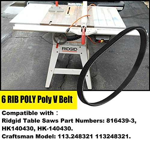 816439-3 Table Saws Drive Belt For Ridgid Table Saw HK140430 HK-140430 TS24120 photo 8