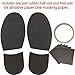 Sole Repair Replacement Shoe Repair Replacement Rubber Half Soles and Heels 1/20 Inch Thick Rubber Half Soles Coupled with 1/8 Inch Thick Heels