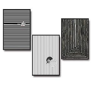 3 Piece Framed Canvas Wall Art for Living Room, Bedroom Buildings Theme Canvas Prints for Home Decoration Ready to Hang - 16"x24"x3 Panels