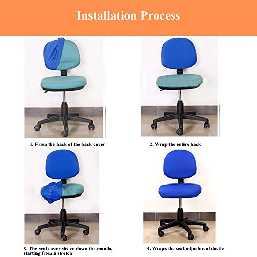 image for Loghot Comfortable Soft Chair Covers Split Computer Office Desk Slipco