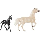 Breyer Horses Traditional Series Encore &amp; Tor | 2 Horse Set | Horse Toy Model | 1:9 Scale | Model 1840, White