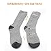 GLOBAL VASION Electric Heated Socks, Foot Warmers for Women and Men,Thermal Socks for Chronically Cold Feet (Gray)