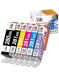 Starink - Cartucho de tinta de repuesto para impresoras PGI-280XXL CLI-281XXL con Pixma TS8120 TS9120 (6 unidades, 1 PGBK 1 negro, 1 cian, 1 magenta, 1 amarillo, 1 foto), color azul