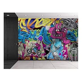 Colorful Graffiti Large Wall Mural Removable Peel and Stick Wallpaper