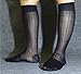 Lieomo 3 pairs men's 100% nylon sexy high knee long stockings leisure socks