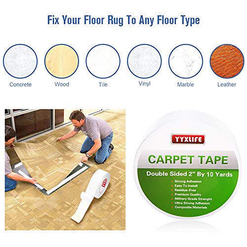 3 YYXLIFE+Adhesive+Removable+Multi+Purpose+Carpets+Heavy