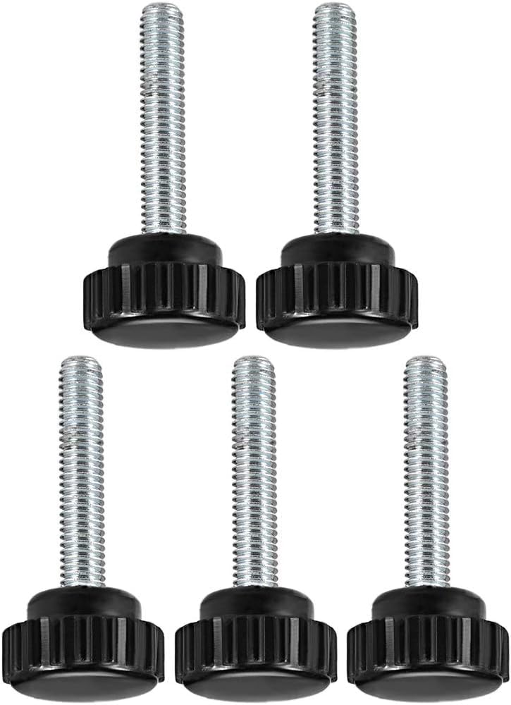 MACHSWON Knurled Clamping Knobs Saw Drill Press Lathe and Routing Jigs Packaging Machinery Printing Equipment Hand Clamping Handle Bolt Hand Knob Screw Replacement Parts M6 x 35mm 5pcs