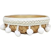 White Pom Pom Fringe Trim - 20 Yards Sewing Pompoms Tassel Lace For DIY Crafts