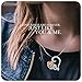 SNZM Love Heart Pendant Necklace for Women Valentines Day Rose Flower Jewelry Gifts for Mom Wife Girlfriend