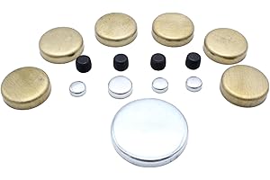 GSKMOTOR Freeze Plug Kit Brass Expansion Plug Kit Compatible with SBF Ford Windsor Engines Melling 260 289 302 351W