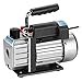 Flexzion HVAC Vacuum Pump Single Stage 3CFM 1/4HP Electric AC Pump Rotary Vane, Air Conditioning Vacuum Pumps for R134 R410a Freon Evacuation Pump Tool Equipment 300ml Capacity