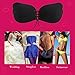 Women's Self Adhesive Bras Invisible Bra Strapless Backless Bra Airy Push up Bra Black 2 D