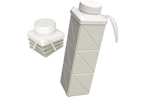 BEAUTAIL Collapsible Water Bottles 720ml 24.3oz, Foldable Portable Water Bottle, Lightweight Reusable Leakproof for Travel Camping Hiking Cycling Yoga Sports Outdoor School Office, 1 Pack, Starlight