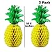 JOYIN 38 Pcs Tropical Palm Leaves Hibiscus Flowers with 13.5-inch Packaged Tissue Pineapples Imitation Leaf for Hawaiian Luau Party Jungle Beach Theme Table Decorations