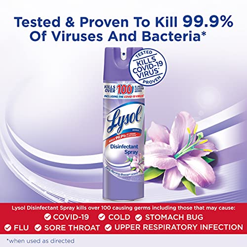 Lysol Disinfectant Spray, Sanitizing And Antibacterial Spray, For