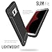 TUDIA Galaxy S8 Case, Carbon Fiber Design Lightweight [TAMM] TPU Bumper Shock Absorption Cover for Samsung Galaxy S8 (Black)