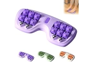 12 Wheel Foot Massage Roller, Portable Foot Roller Massage for Circulation, Three Techniques for Relieve Pain from Plantar Fa