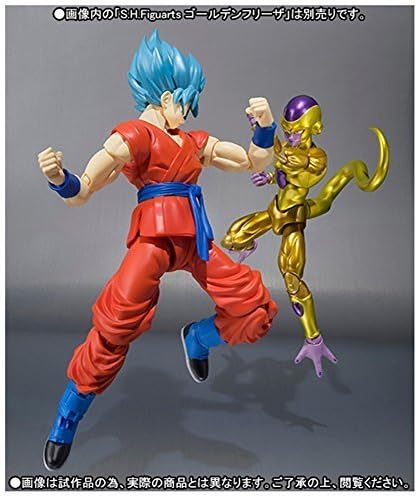 Premium Bandai SHFiguarts Super Saiyan God SS (Super Saiyan) Goku &amp; Golden Frieza Dragon Ball Z resurrection F Action Figure set by Premium BANDAI