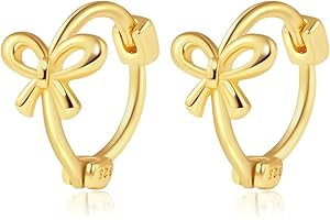 DAI JY Small Hoop Earrings for Women Girls 14k Gold Plated Hoop Earrings Hypoallergenic Sterling Silver Hoop Huggie Earrings Lightweight Cartilage Helix Earring Piercings Jewelry