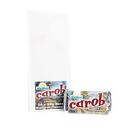 Siesta Carob | Carob Bar Luxury - Natural | 3 x 50g