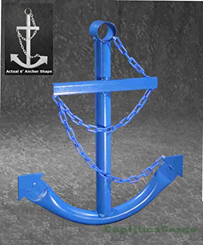 Blue Ship's  Wall Garden Yard Art Decor  Large Metal Nautical