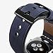 Leather Watch Band, Compatible with Apple Watch 42mm, 44mm, 40mm, 38mm, Matte Finish Genuine Leather Strap, Compatible with Apple Watch Series 4, 3, 2, 1, Edition and Sport (Blue, 42mm / 44mm)