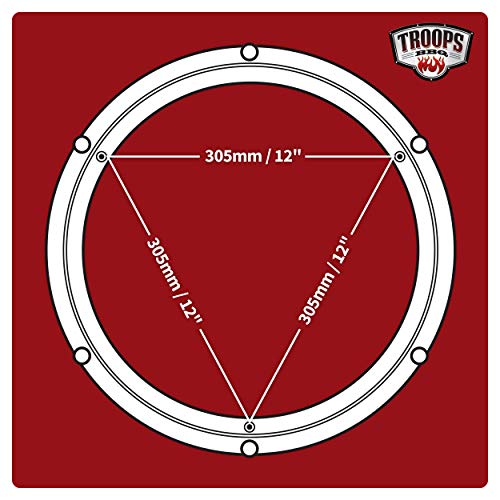 TROOPS BBQ Lazy Susan Turntable Ring HeavyDuty Aluminum Lazy Susan