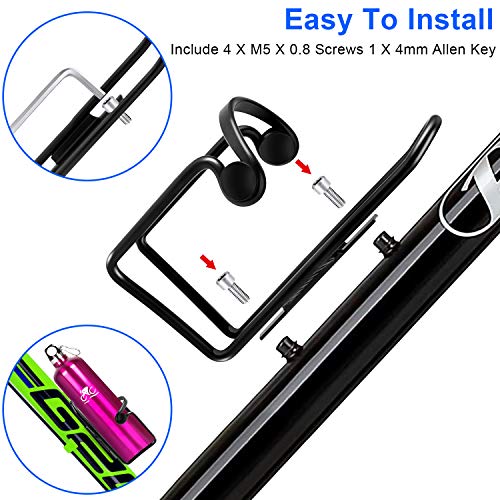 image for Awpeye Bike Water Bottle Holder, Bicycle Bottle Holder,2 Pack Water Bo