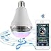 Magic Hue Bluetooth Speaker Bulb - Multicolored Disco Music Party Light Bulb with Speaker - Dimmable Tunable White Wake up LED Light with Alarm - 6 Watts