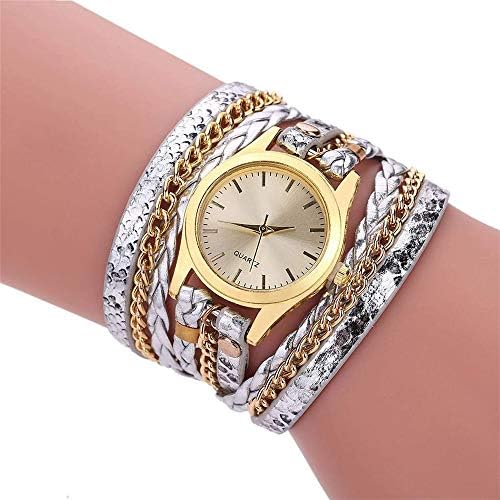 Blasting Watch Female Money Wrapped Bracelet Watches Woven Serpentine