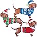 Christmas Dachshund Outdoor Stakes - Set of 3