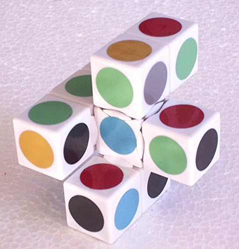 1x3x3 Super Floppy Cube White Base Twisty Cube Puzzle,Durable with Vivid Color,Smooth Magic Rubik`s Cube (19 x 57 x57mm) Best Birthday Christmas Puzzle Gift for your Children