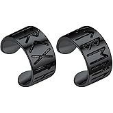 Silvora Ear Cuff 925 Sterling Silver Viking Runes Earrings for Men Women Viking Jewelry with Gift Box