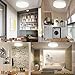DLLT 18W Flush Mount LED Ceiling Light, 8.86 Inch Surface Mounted Lighting Fixture, 5000K Daylight White Round Ceiling Lamps for Bedroom, Kitchen, Closet, Garage, Hallway, Basements, Aisles, Balconies