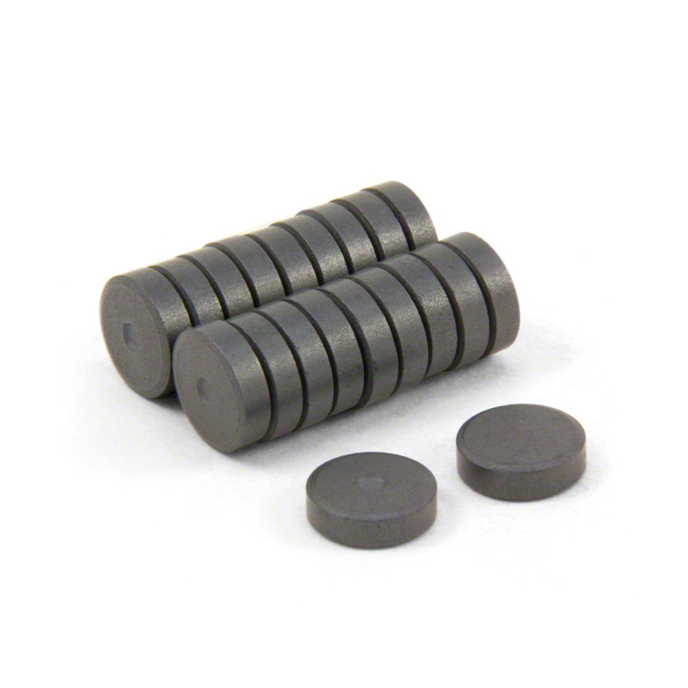 Y10 Ferrite Magnets for Arts, Crafts, Model Making, DIY and Hobbies - 10mm dia x 3mm thick - 0.145kg Pull - Pack of 200