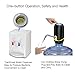 Water Bottle Pump, Electric Drinking Water Pump Portable USB Charging Water Dispenser Water Bottle Dispenser for Universal 5 Gallon Bottle (black)