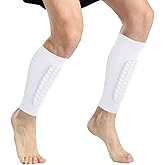 2 Pack Soccer Shin Guards Soccer Adult, Soccer Shin Guards for Kids Soccer Shin Pad with Honeycomb Pads, Shin Defender Shin Guard Sleeves, Ski Shin Guards Ski Shin Pads
