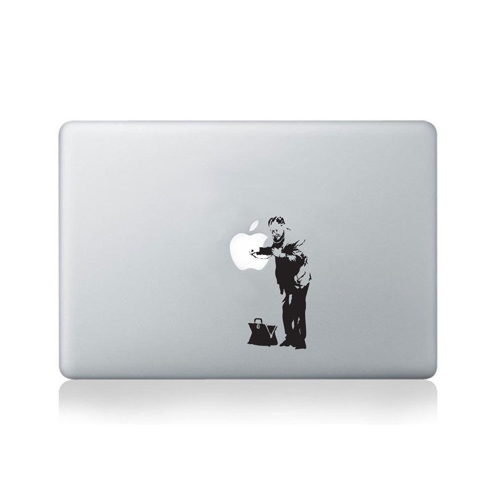 Banksy Doctor Health Check Vinyl Macbook Decal / Laptop Decal - Fits Macbook Air (11-inch and 13-inch), Macbook Pro (13-inch and 15-inch), Macbook Pro Retina (13-inch and 15-inch) and Macbook Retina (12-inch)