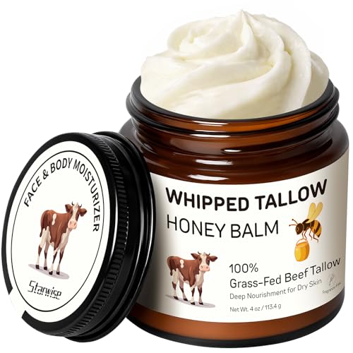 Starwise Beef Tallow for Skin, 100% Grass-Fed Whipped Beef Tal... 51fWQ MNLrL